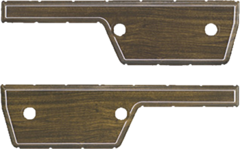 72 Door Panel Inserts (woodgrain) pair
